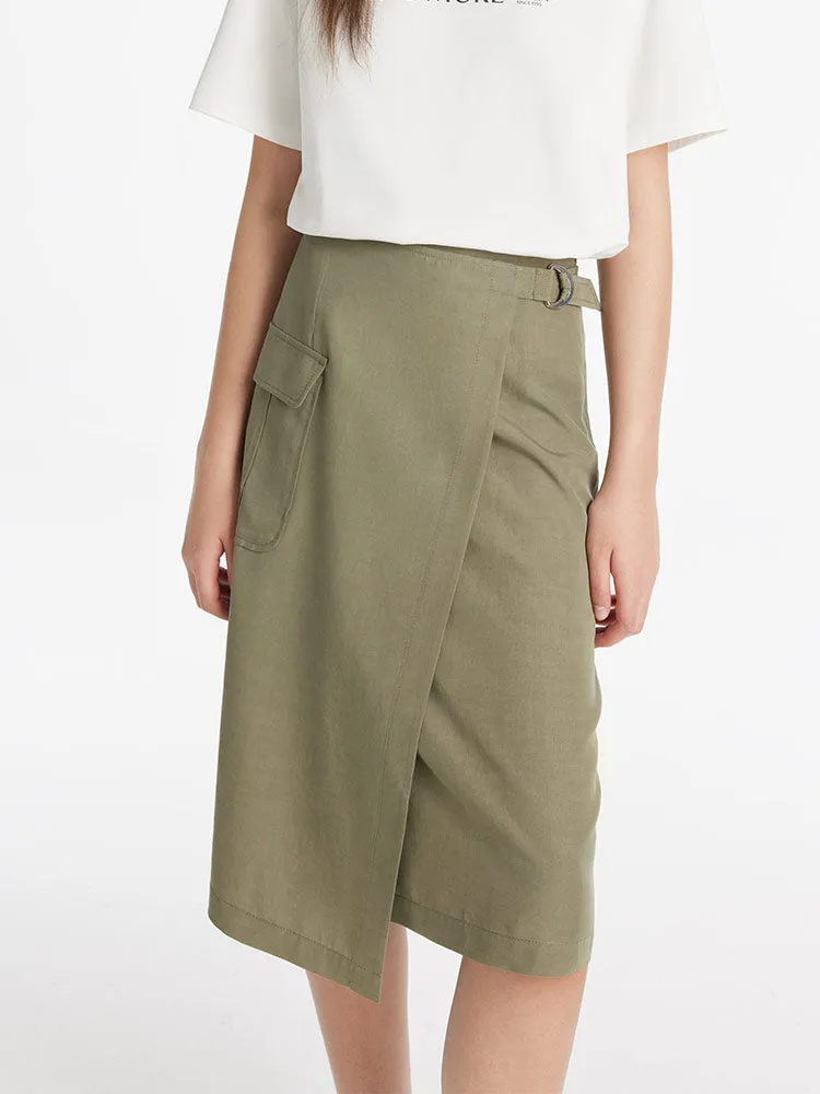 A-Line Wrapped Women Half Skirt sold by Goelia product image thumbnail 5