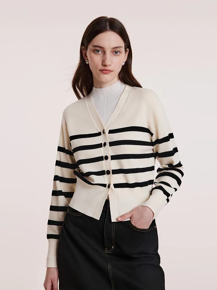 Machine Washable Woolen Women Cardigan sold by Goelia