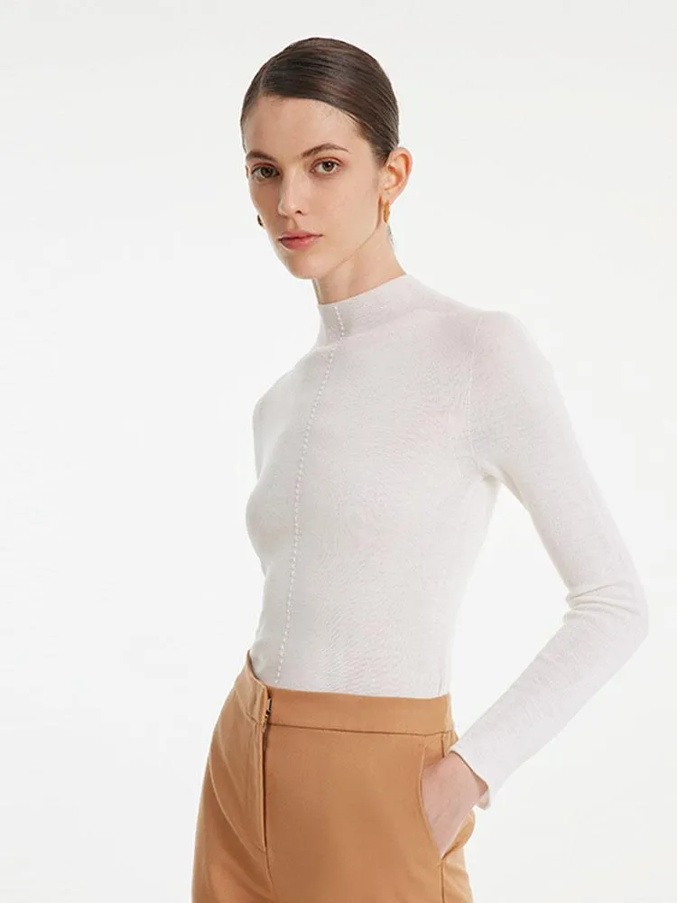 Seamless Woolen Turtleneck Women Sweater sold by Goelia product image thumbnail 2