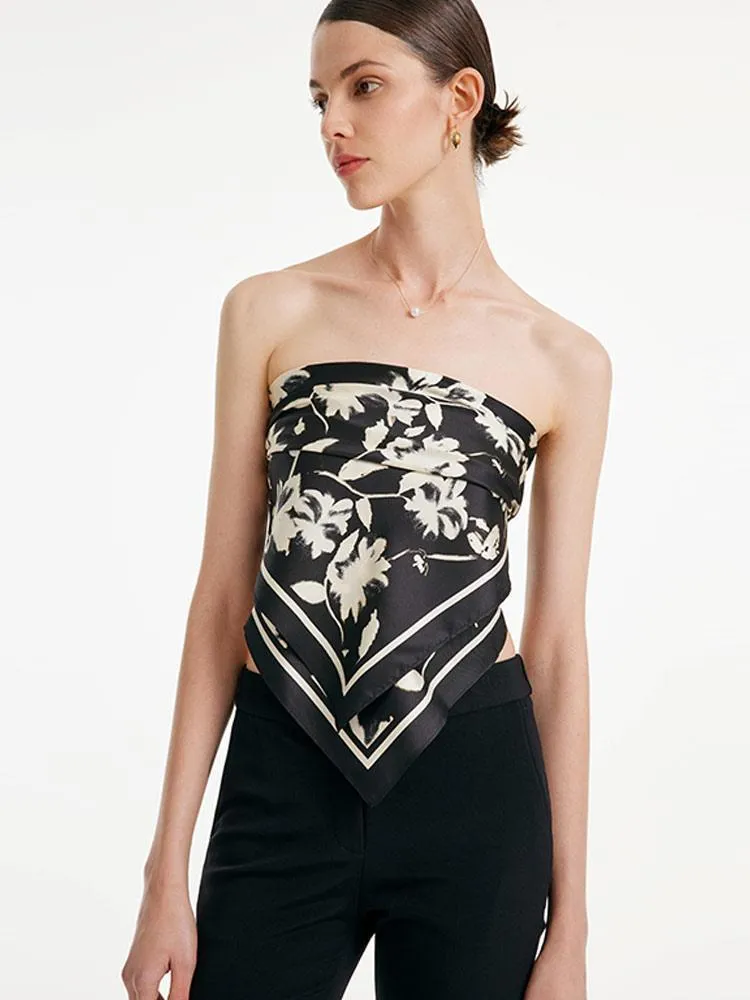 14 Momme Silk Scarf 90 Square sold by Goelia