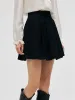 Tweed Sequins A-Line Pleated Women Skirt sold by Goelia