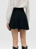 Tweed Sequins A-Line Pleated Women Skirt sold by Goelia