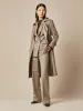 Mid-Length Double-Breasted Notched Lapel Women Trench Coat sold by Goelia