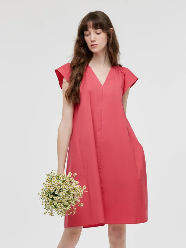 V-Neck Women Mini Dress sold by Goelia