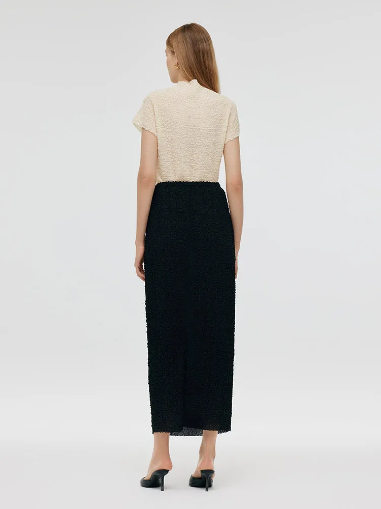 25 Momme Mulberry Silk Pleated Women Top With Scrunchie sold by Goelia product image thumbnail 3