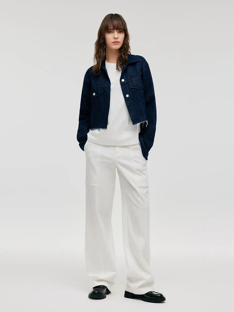 GOELIA X CHRISTINE PHUNG Crop Denim Jacket sold by Goelia product image thumbnail 2