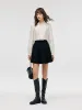 Tencel Ruffle Neck Women Shirt sold by Goelia
