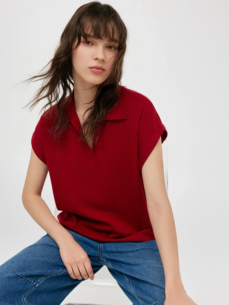 Tencel-Silk Blend Cap Sleeves Women Knit Top sold by Goelia product image thumbnail 5