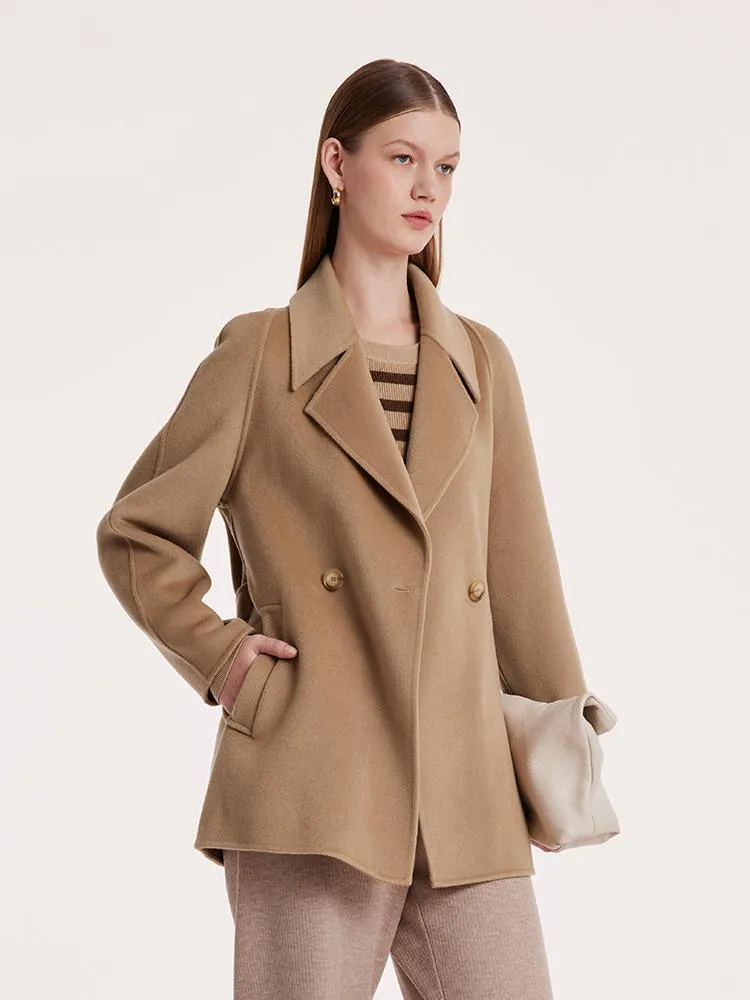 Mulberry Silk Wool Double-Faced Coat sold by Goelia product image thumbnail 5
