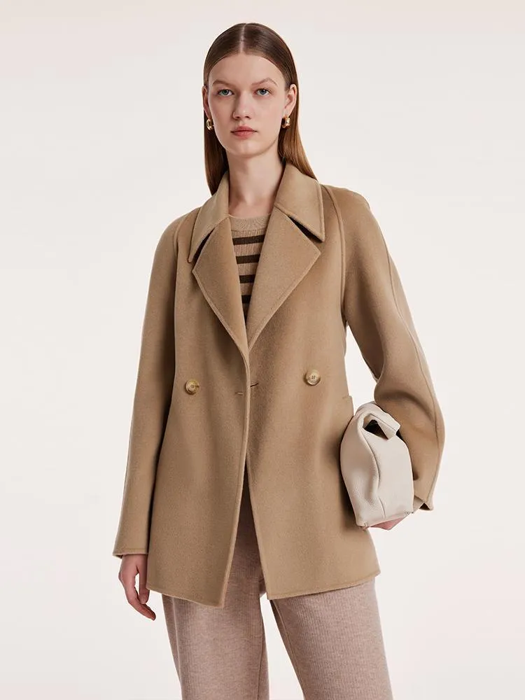 Mulberry Silk Wool Double-Faced Coat sold by Goelia product image thumbnail 4