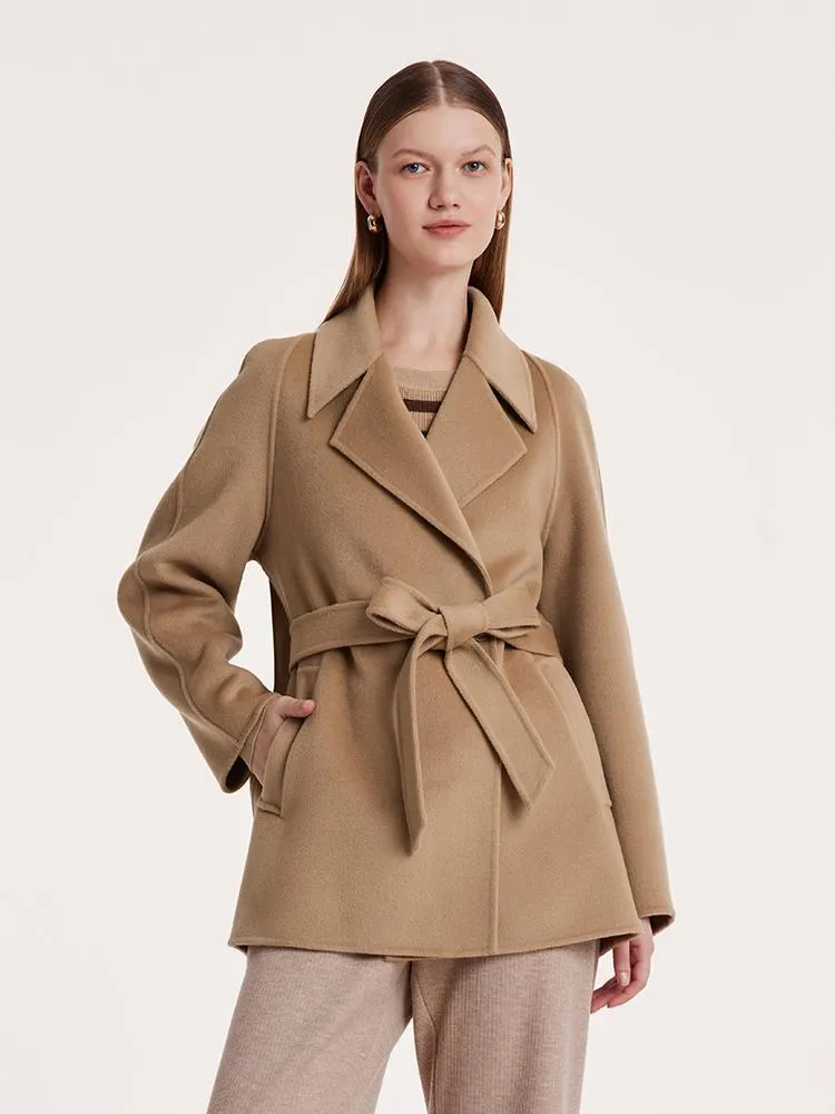 Mulberry Silk Wool Double-Faced Coat sold by Goelia product image thumbnail 3