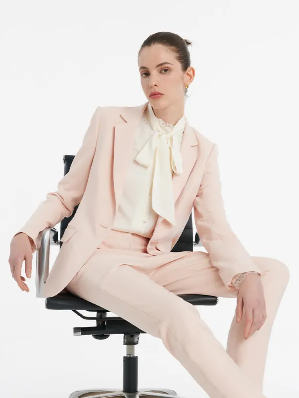 Stretchy Wool Slim Women Blazer sold by Goelia