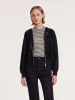 Pure Brushed Cashmere Hooded Zippered Short Women Cardigan sold by Goelia
