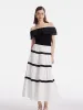Ruffle Top And Tiered Maxi Skirt Two-Piece Set sold by Goelia