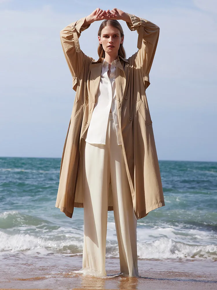 Lightweight Trench Coat With Belt sold by Goelia product image thumbnail 2