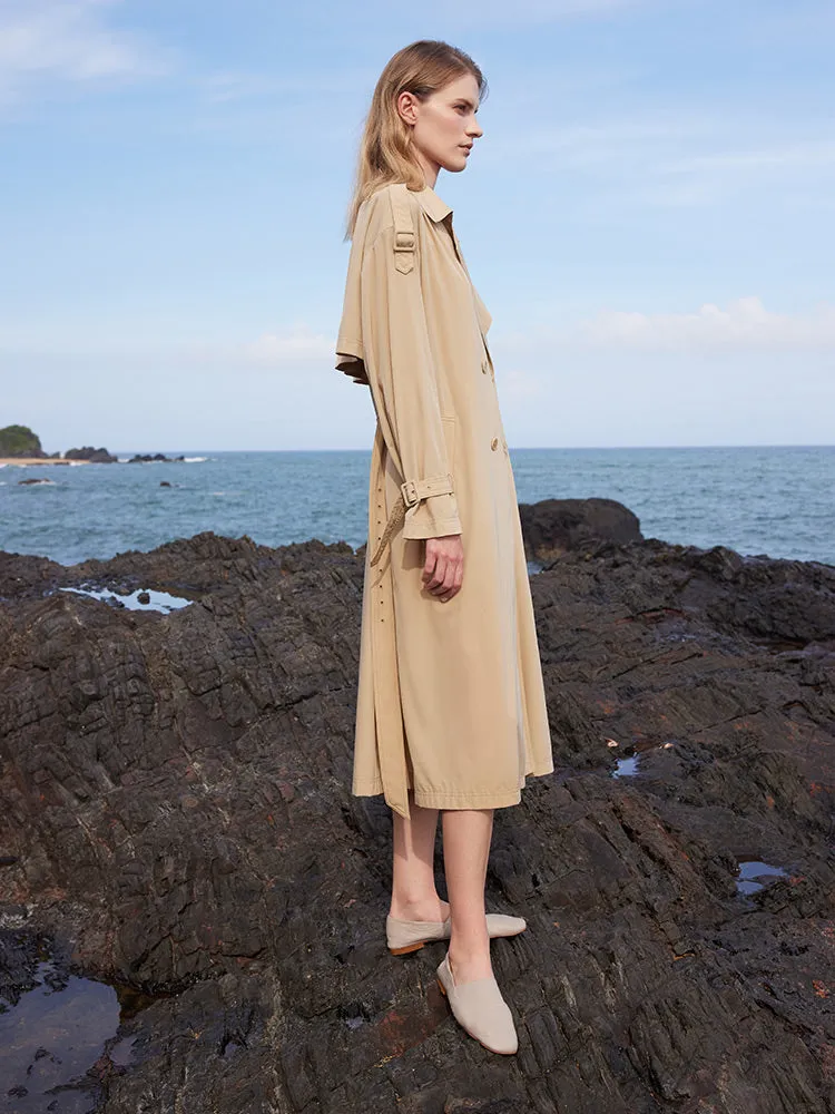 Lightweight Trench Coat With Belt sold by Goelia product image thumbnail 4