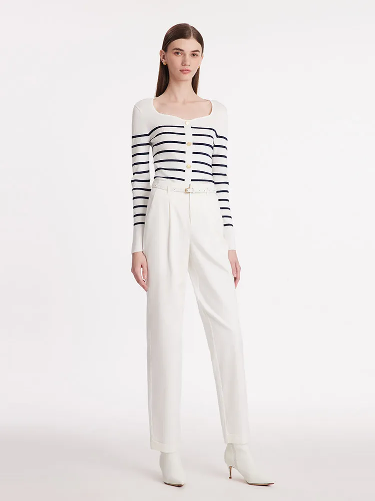 Ankle Length Oil-Resistant Tapered Women Jeans With Belt sold by Goelia product image thumbnail 2