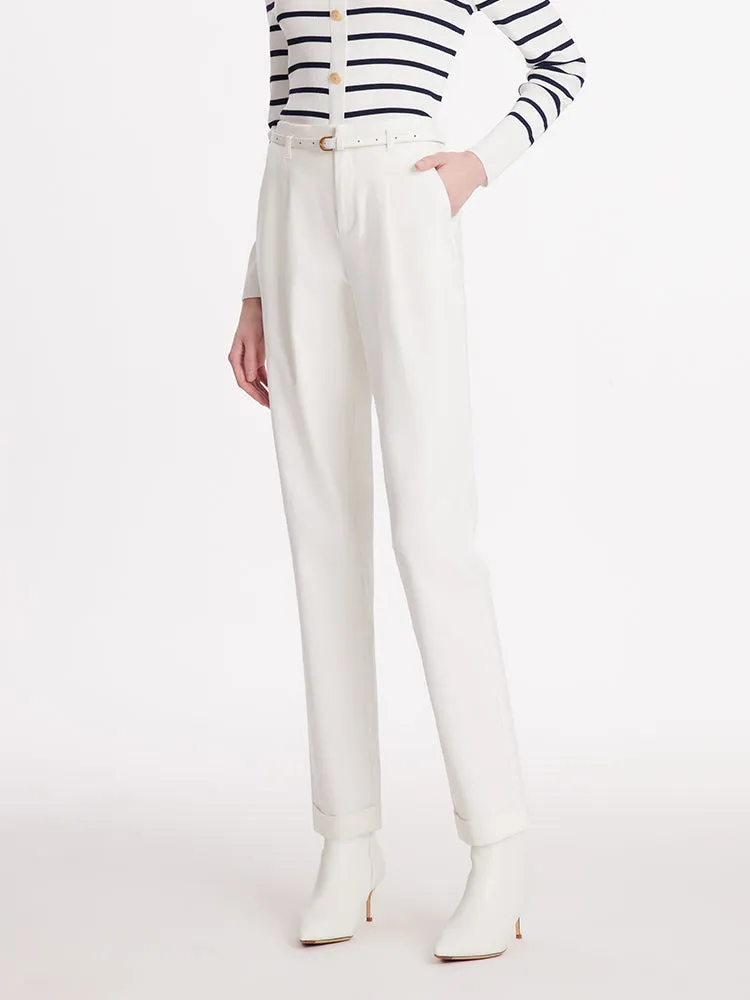 Ankle Length Oil-Resistant Tapered Women Jeans With Belt sold by Goelia product image thumbnail 4