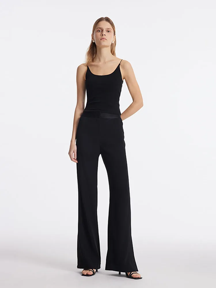 Triacetate Micro-Flared Slit Women Pants sold by Goelia product image thumbnail 2
