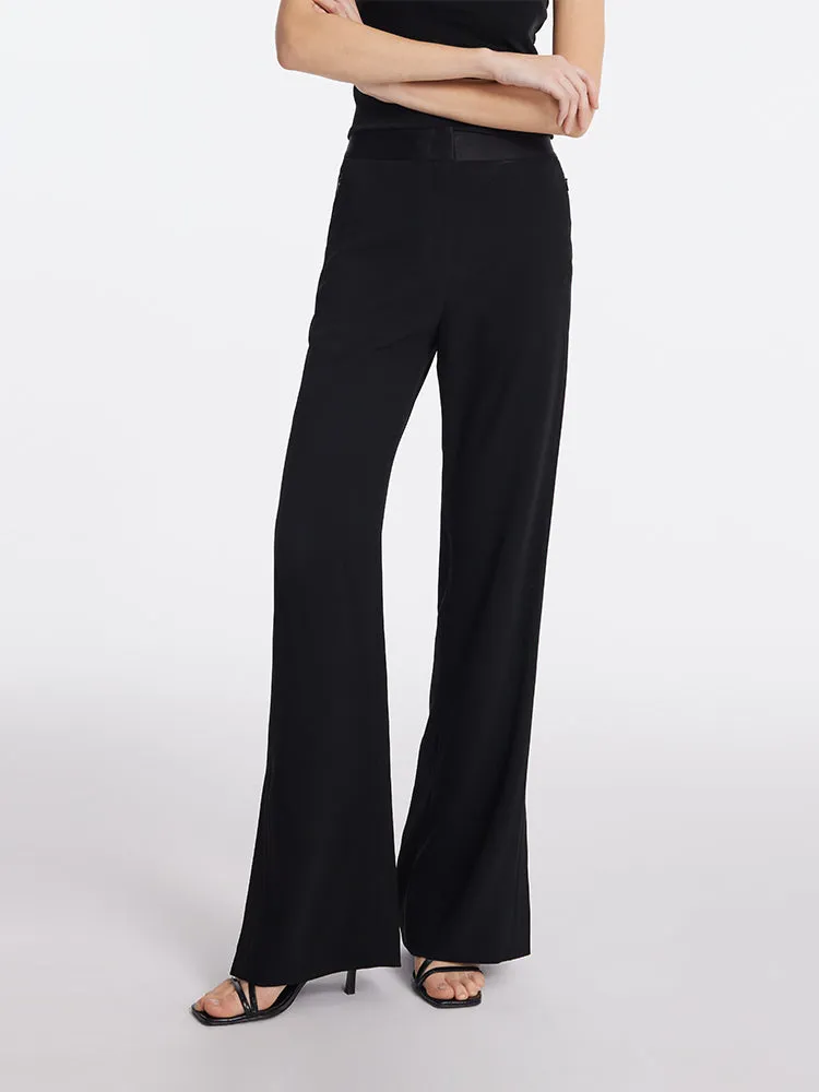 Triacetate Micro-Flared Slit Women Pants sold by Goelia product image thumbnail 3