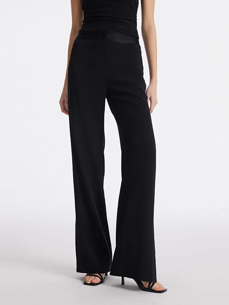 Triacetate Micro-Flared Slit Women Pants sold by Goelia product image thumbnail 4