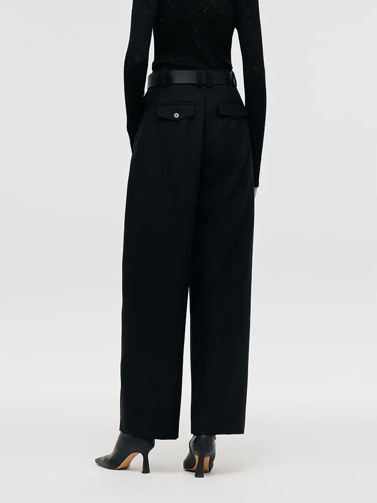Wool Wide Leg Women Pants sold by Goelia product image thumbnail 4