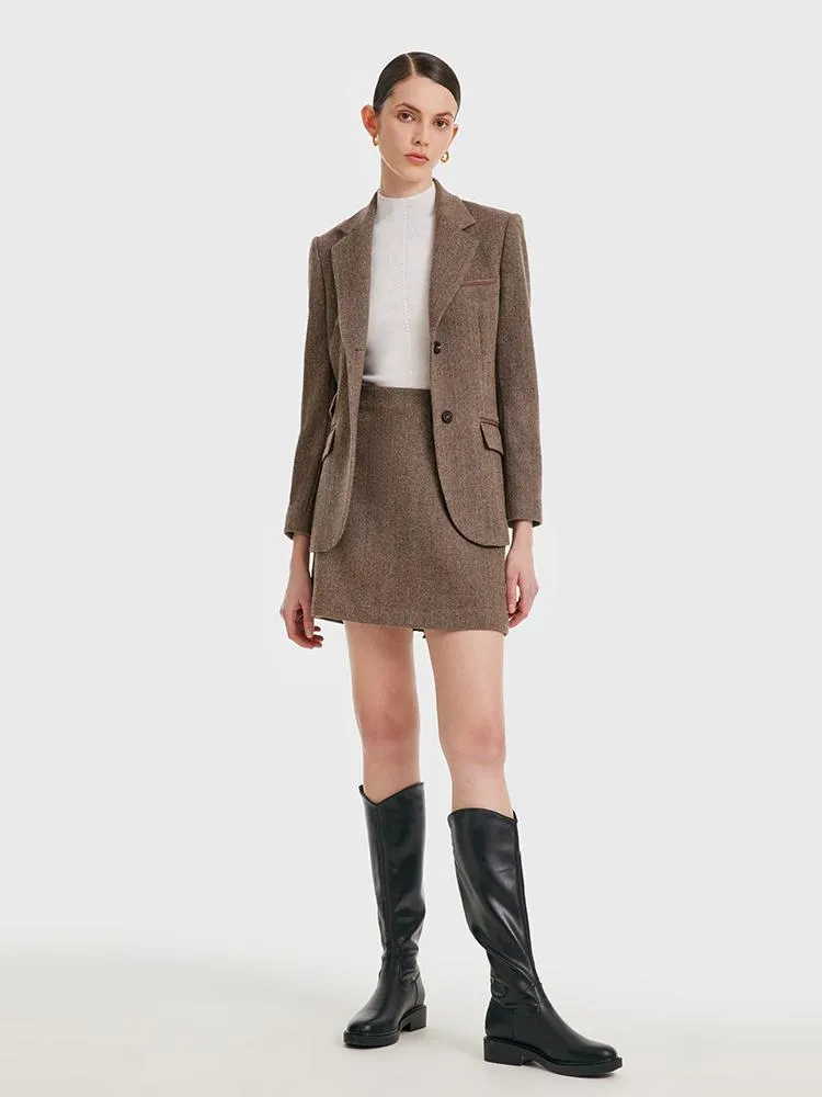 Washable Wool A-line Skirt sold by Goelia product image thumbnail 2