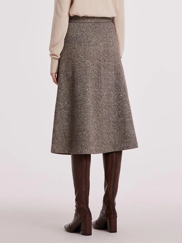 Waisted Washable Woolen Skirt sold by Goelia product image thumbnail 4