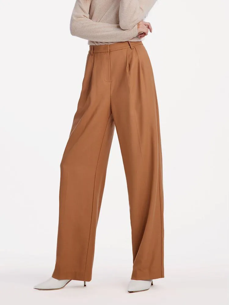 Worsted Wool Straight Full Length Pants sold by Goelia product image thumbnail 5