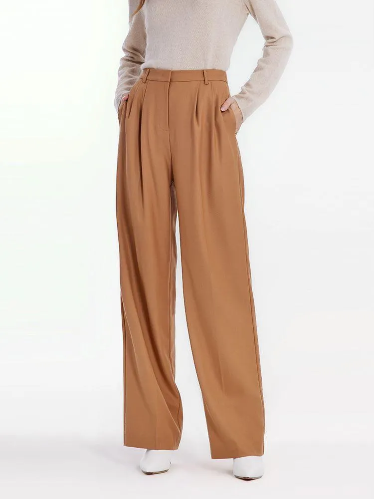 Worsted Wool Straight Full Length Pants sold by Goelia product image thumbnail 3