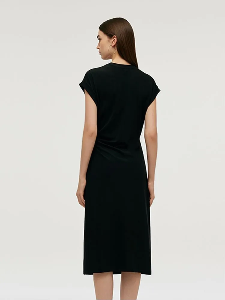 Acetate Side Slit Women Midi Dress sold by Goelia product image thumbnail 3