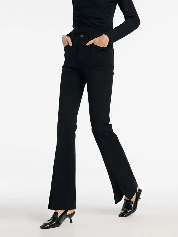 Stretchy High-Waisted Slit Women Pants sold by Goelia product image thumbnail 4
