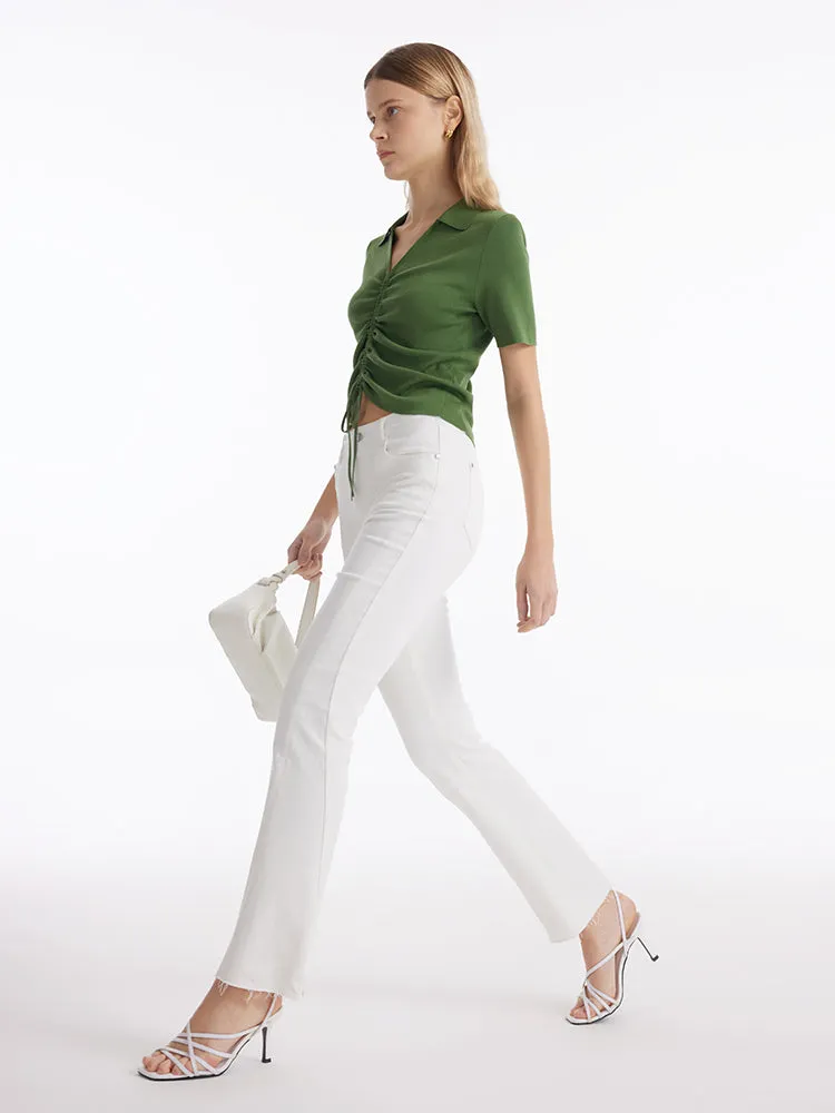 Ankle Length Slit Flared Women Jeans sold by Goelia product image thumbnail 4
