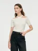 Off-shoulder Women Knit Top sold by Goelia