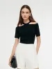 Off-shoulder Women Knit Top sold by Goelia