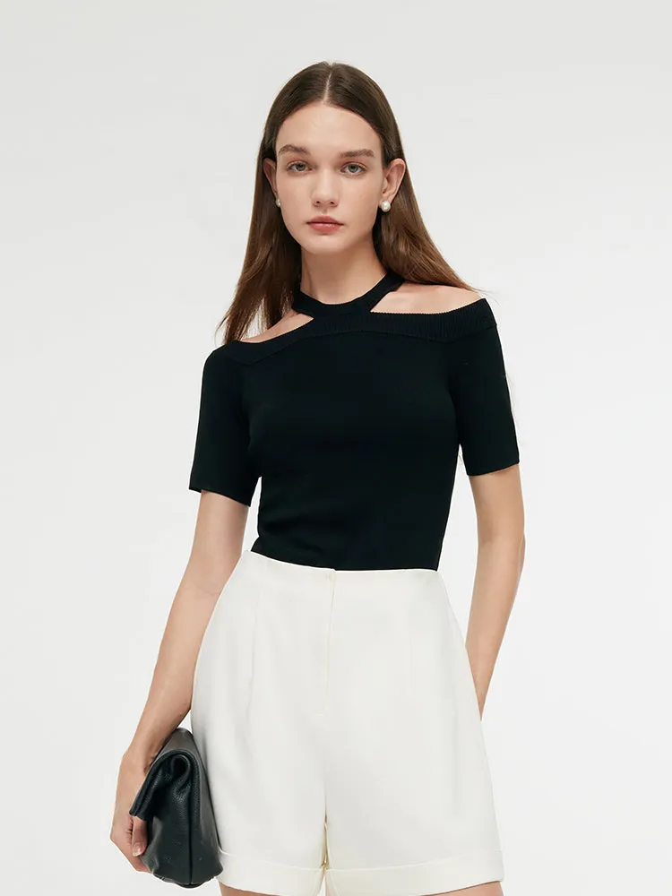 Off-shoulder Women Knit Top sold by Goelia product image thumbnail 3