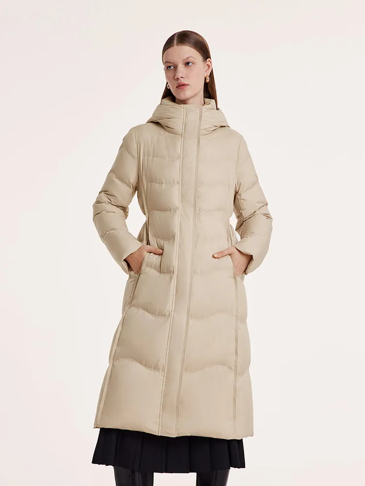 Hooded Long Goose Down Garment sold by Goelia product image thumbnail 4