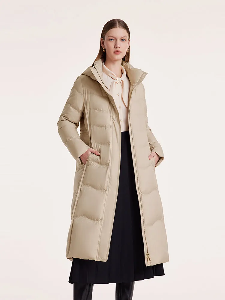 Hooded Long Goose Down Garment sold by Goelia product image thumbnail 3