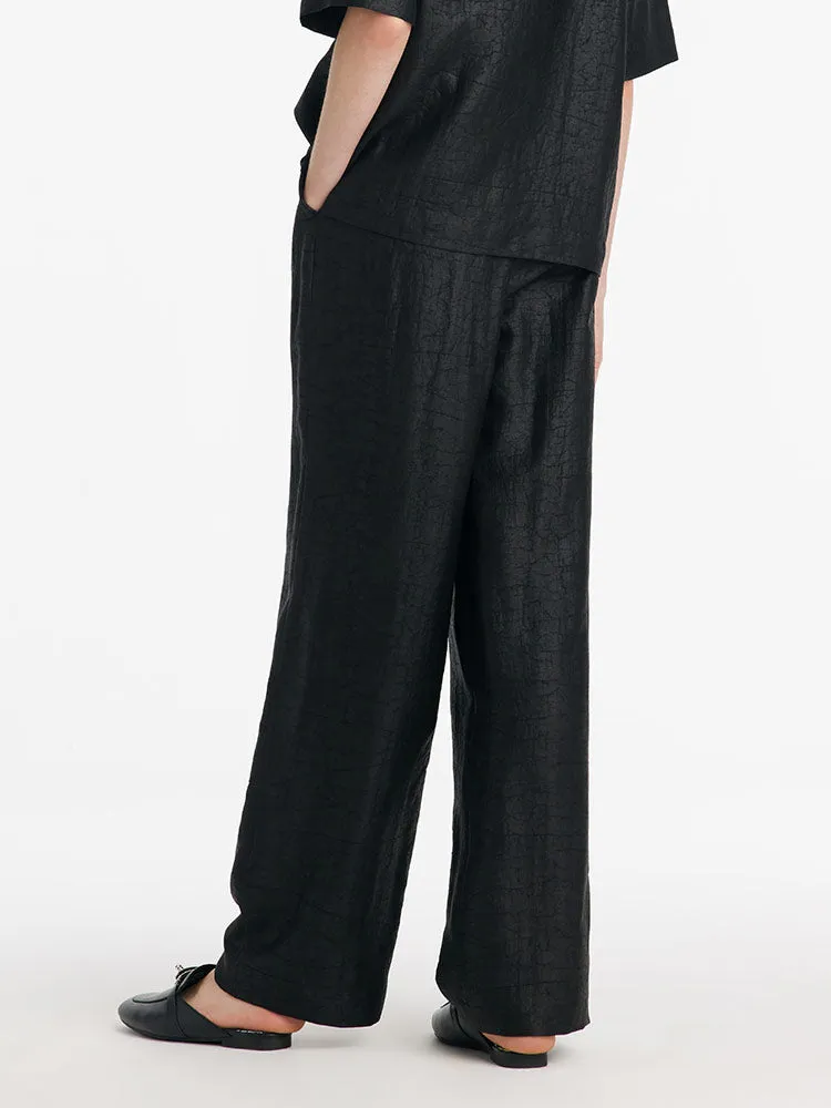 18 Momme Xiang Yun Silk Straight Women Pants sold by Goelia product image thumbnail 5