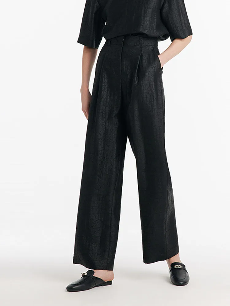 18 Momme Xiang Yun Silk Straight Women Pants sold by Goelia product image thumbnail 3