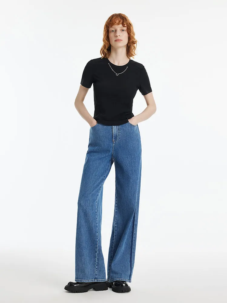 Slim Women T-shirt With Detachable Chain sold by Goelia product image thumbnail 2