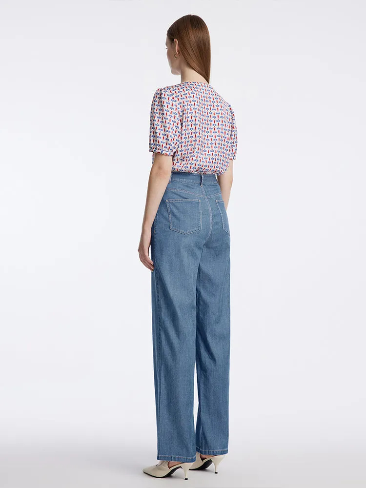 High Waist Straight Jeans sold by Goelia product image thumbnail 4