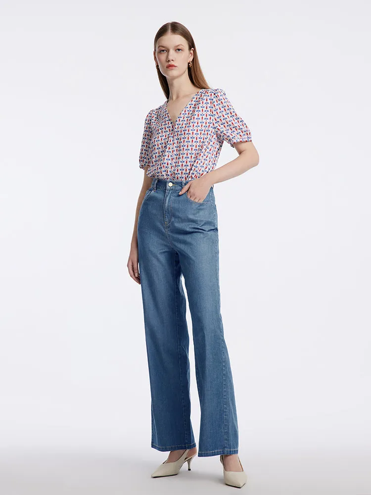High Waist Straight Jeans sold by Goelia product image thumbnail 3