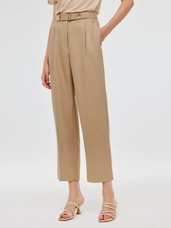 Worsted Wool Ankle Length Women Pants sold by Goelia