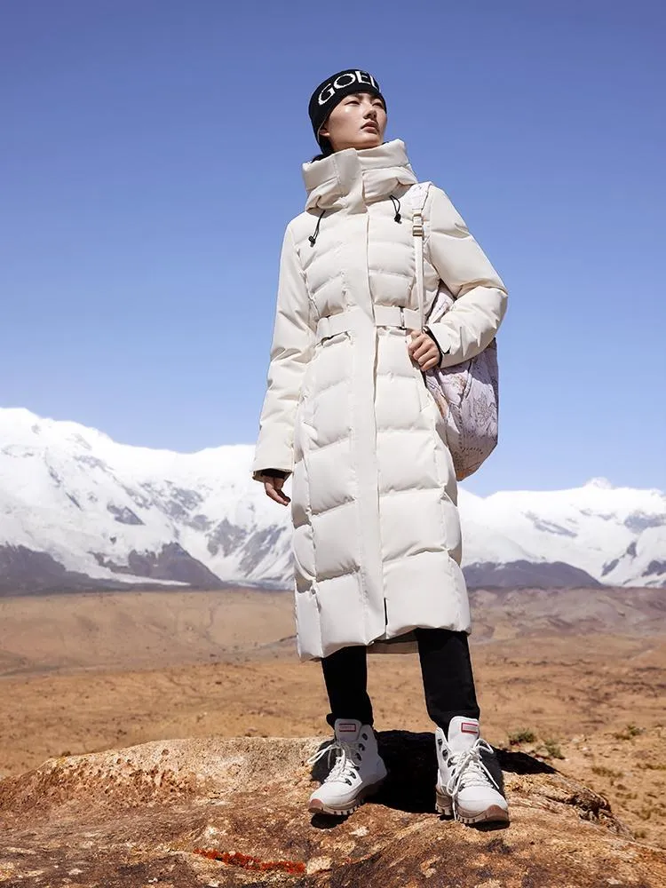 Long Hooded Goose Down Garment sold by Goelia