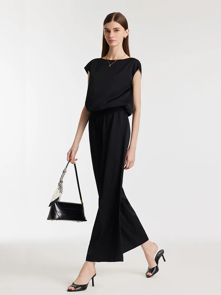 22 Momme Mulberry Silk Gathered Waist Women Tank Top sold by Goelia product image thumbnail 3