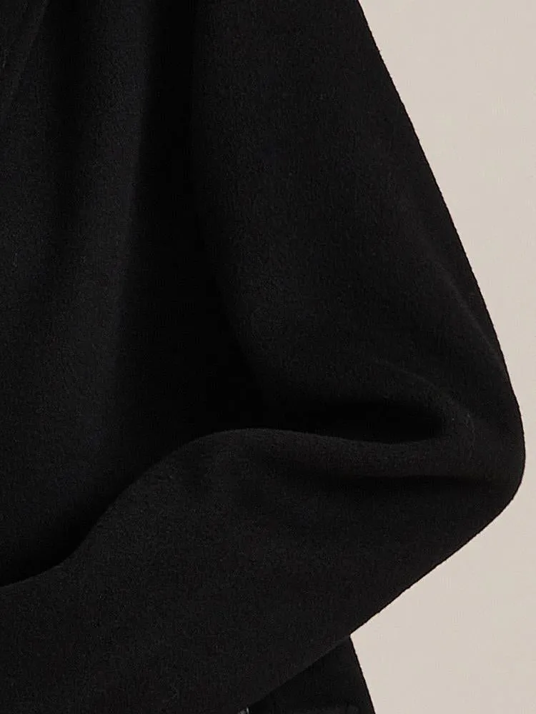 Pure Double-Faced Wool Mid-length Notched Lapel Women Coat sold by Goelia product image thumbnail 5