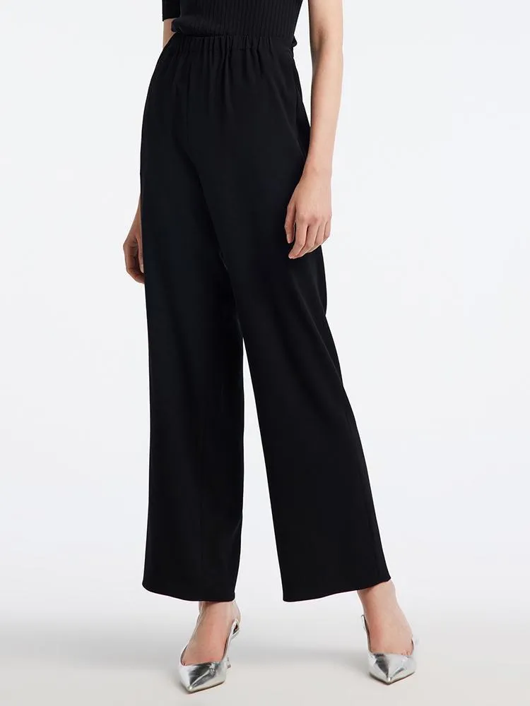 Triacetate Ankle-length Straight Pants sold by Goelia
