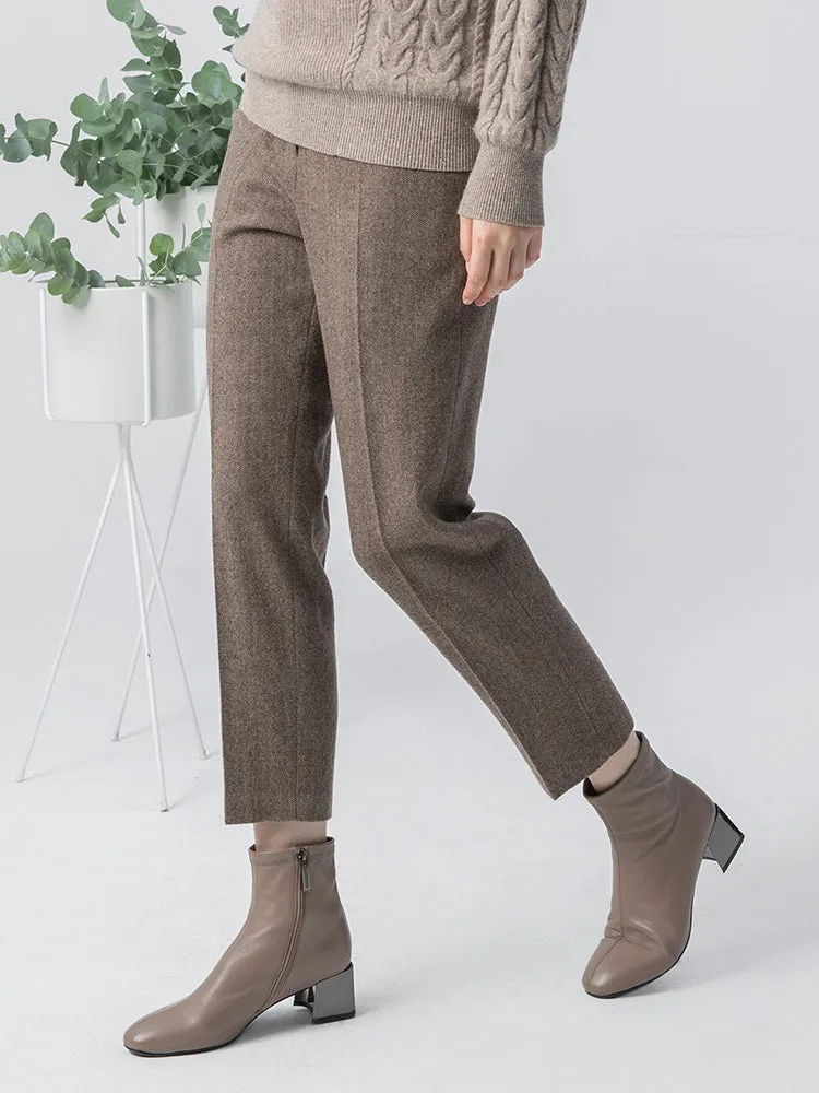 Washable Wool Tapered Mid-Calf Pants sold by Goelia product image thumbnail 3