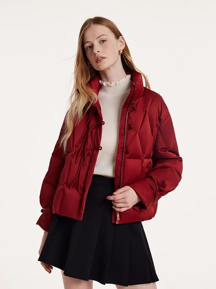 Short Cheongsam Button Goose Down Garment sold by Goelia product image thumbnail 5